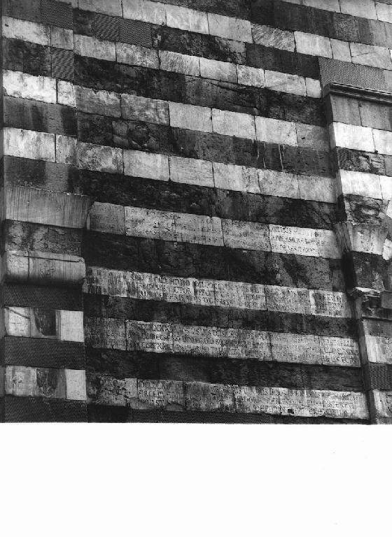 EPIGRAFE DI OBERTO DA PASSANO (rilievo) - bottega genovese (primo quarto sec. XVII)