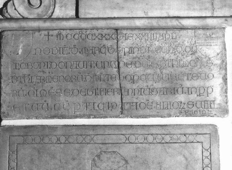 lapide - bottega ligure (secondo quarto sec. XV)