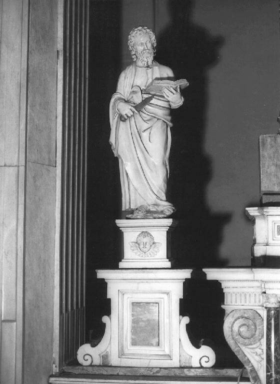 San Bartolomeo (statua) di Carlone Giovanni detto Genovese (attribuito), Carlone Giovanni Battista (attribuito) (primo quarto sec. XVII)