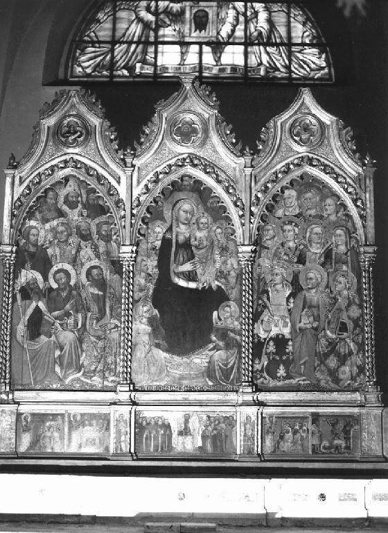 MADONNA DEL POPOLO (trittico) di Turino di Vanni (primo quarto sec. XV)