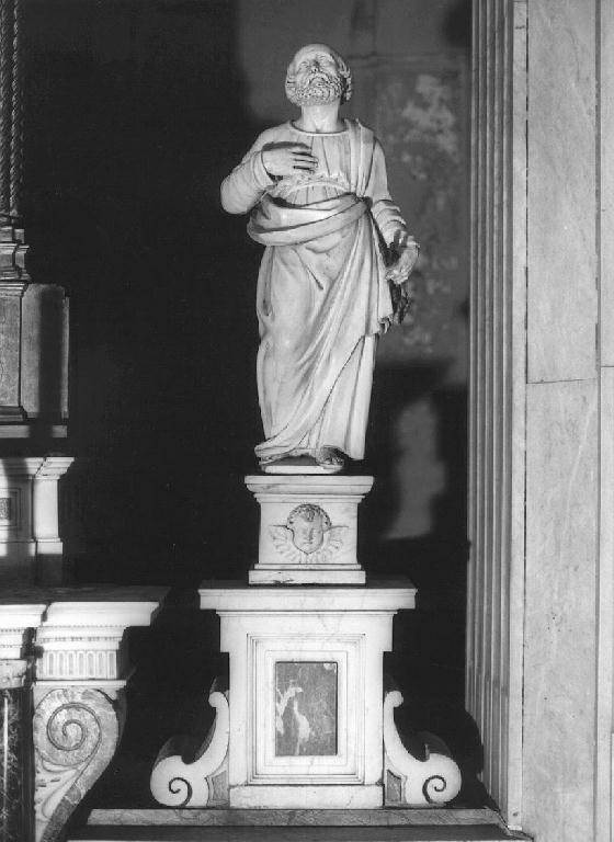 San Pietro (statua) di Carlone Taddeo (attribuito), Carlone Giuseppe (attribuito), Carlone Battista (attribuito) (primo quarto sec. XVII)
