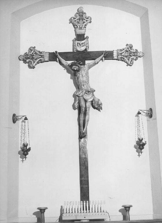 Cristo crocifisso (croce) di Maragliano Anton Maria (attribuito) (prima metà sec. XVIII)