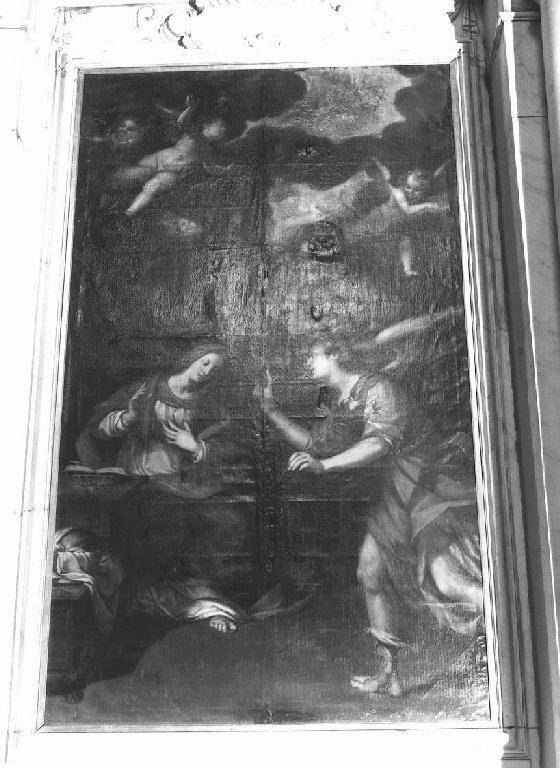 Annunciazione (dipinto) di Paggi Giovanni Battista (fine sec. XVI)