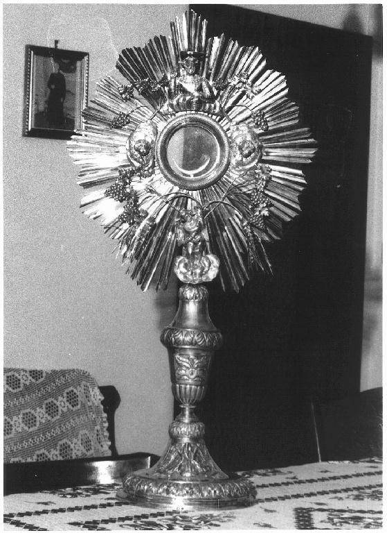 ostensorio - bottega ligure (sec. XIX)