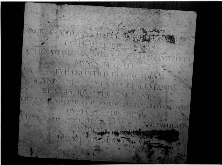 lapide - bottega ligure (sec. XIX)