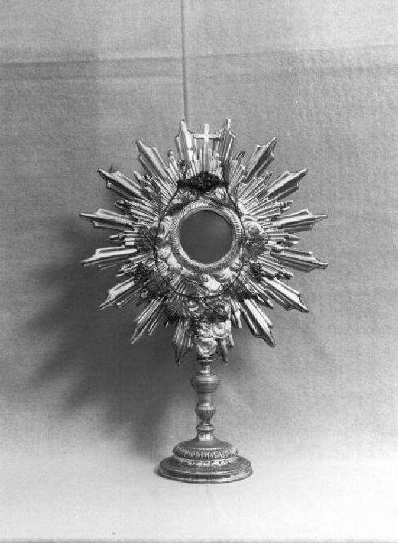 ostensorio - bottega ligure (primo quarto sec. XX)