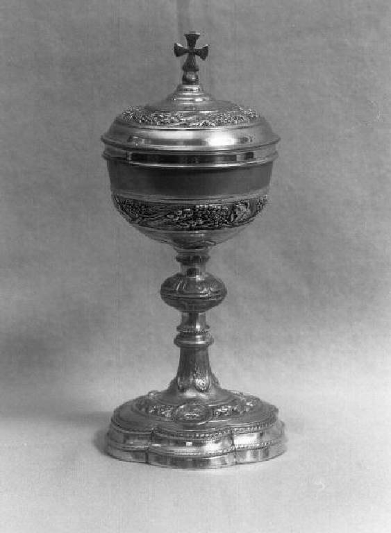 pisside - bottega ligure (prima metà sec. XX)