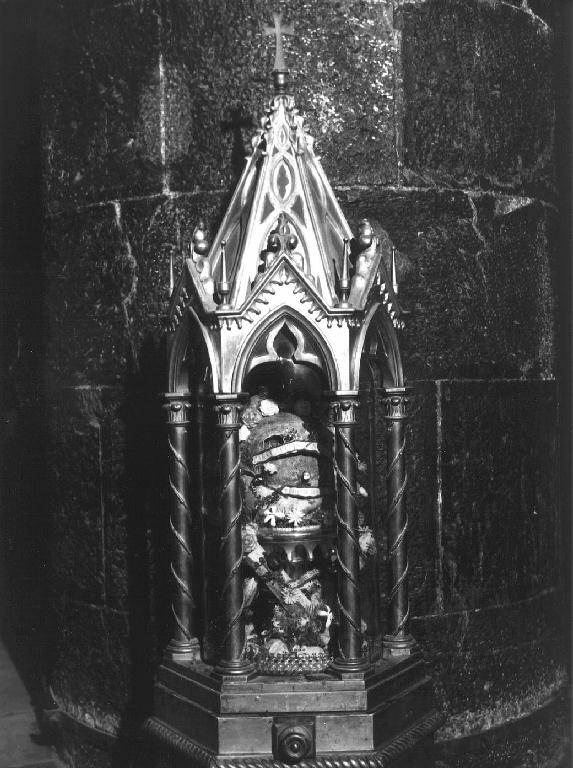 reliquiario a teca - bottega genovese (sec. XIX)