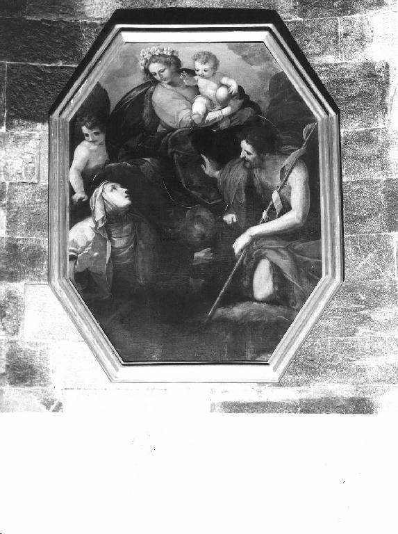 Madonna con Bambino tra Santa Brigida e San Giovanni Battista (dipinto) di Benso Giulio (prima metà sec. XVII)