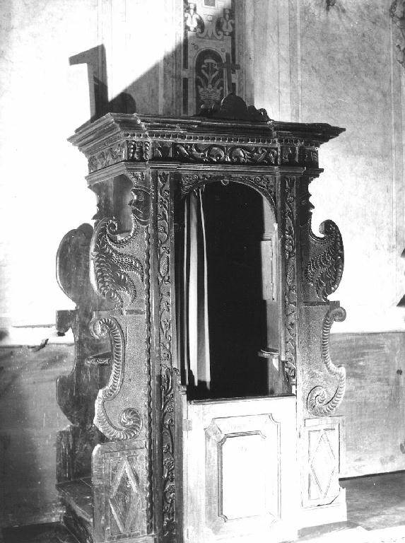 confessionale - bottega ligure (sec. XVI)