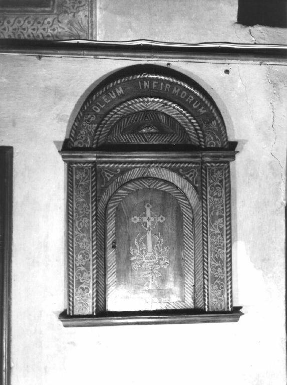 armadietto per oli santi - bottega ligure (prima metà sec. XIX)