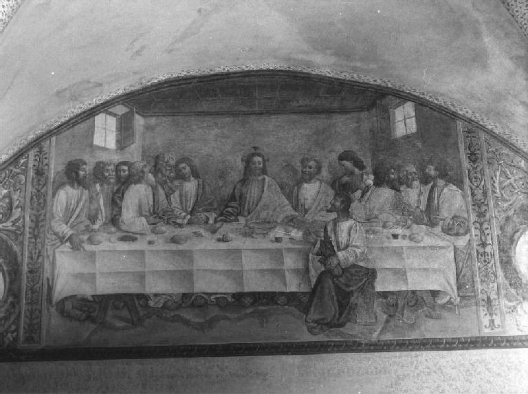 ultima cena (dipinto) - ambito ligure-lombardo (sec. XVI)