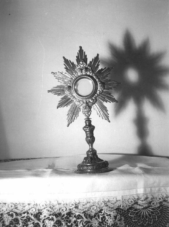 ostensorio - bottega ligure (seconda metà sec. XVIII)