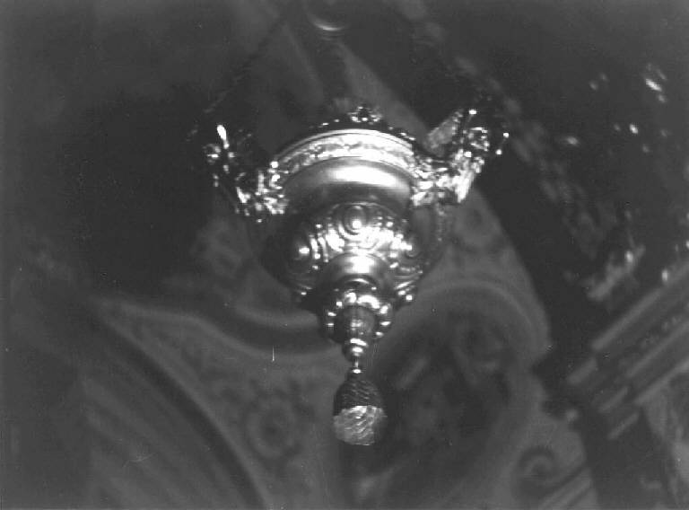 lampada pensile - bottega ligure (prima metà sec. XIX)