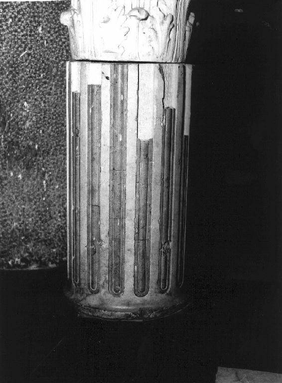 colonna, frammento - bottega ligure (sec. XVIII)
