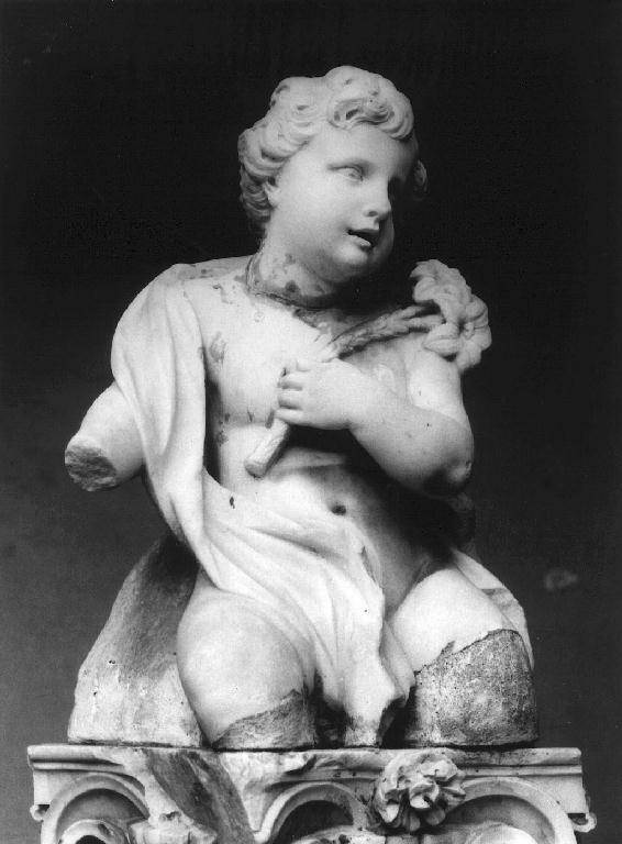 putto alato (scultura) - bottega ligure (sec. XVIII)