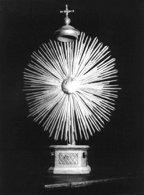 tronetto per esposizione eucaristica - bottega ligure (seconda metà sec. XIX)