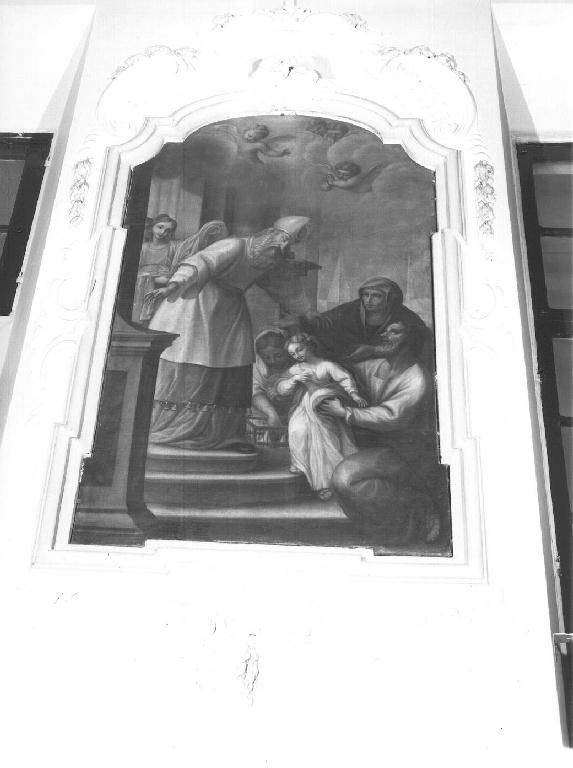presentazione di Maria Vergine al tempio (dipinto) di Boni Giacomo Antonio (cerchia) (prima metà sec. XVIII)
