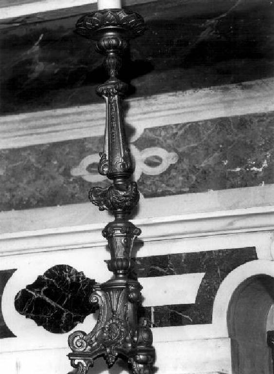 candelabro - bottega genovese (ultimo quarto sec. XIX)