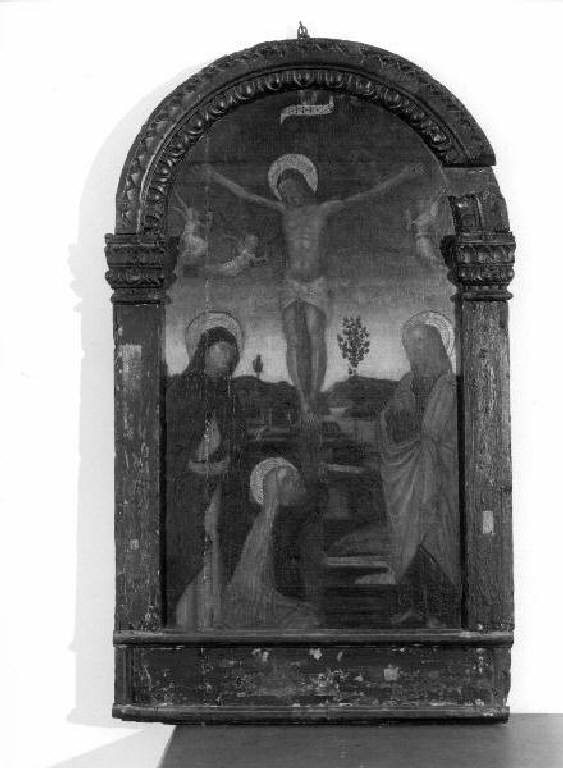 crocifissione (dipinto) di Barbagelata Giovanni (attribuito) (inizio sec. XVI)