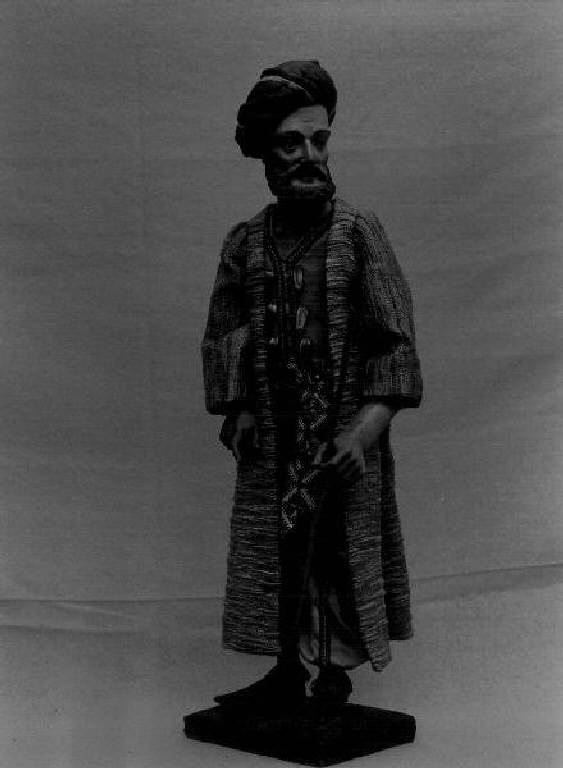 mercante (statuetta di presepio) - bottega genovese (sec. XVIII)