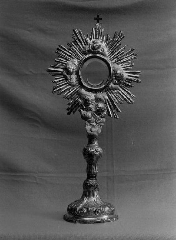 ostensorio - bottega genovese (seconda metà, prima metà sec. XVIII, sec. XX)