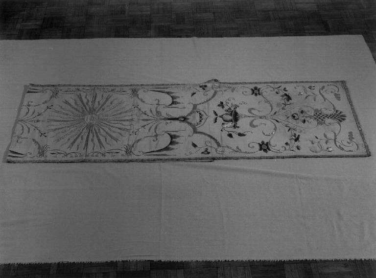 velo omerale - manifattura ligure (prima metà sec. XIX)