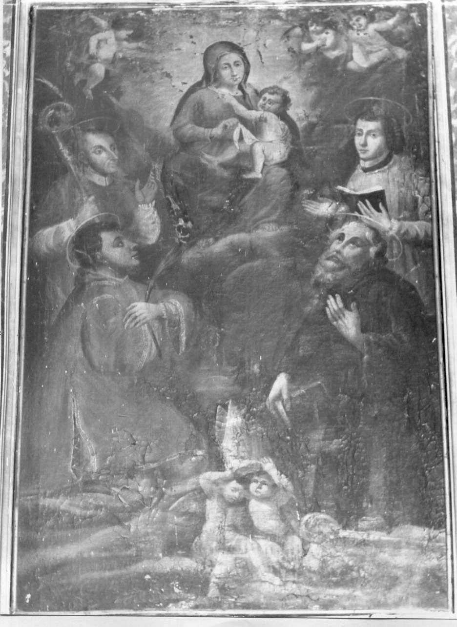 Madonna con Bambino e Santi (dipinto, opera isolata) - ambito italiano (secc. XVII/ XVIII)