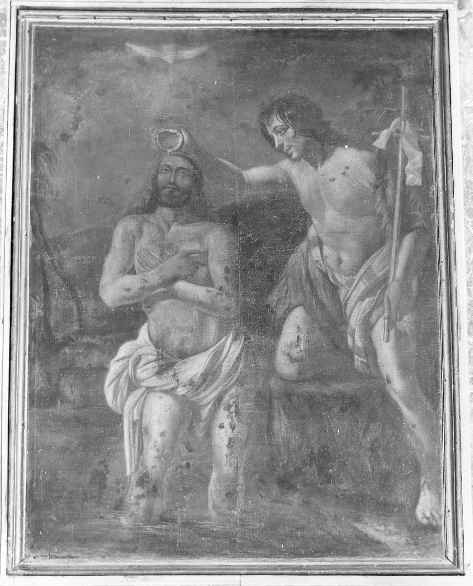 battesimo di Cristo (dipinto, opera isolata) - ambito italiano (sec. XVII)