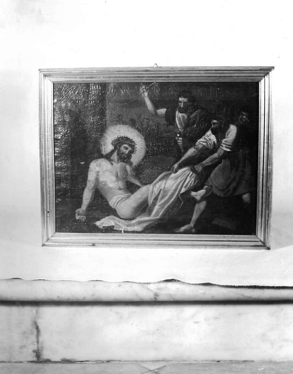 stazioni della via crucis (dipinto, serie) - ambito italiano (secc. XVIII/ XIX)