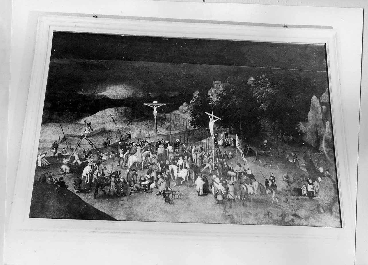 crocifissione (dipinto, opera isolata) di Brueghel Pieter il Giovane (attribuito) (sec. XVI)