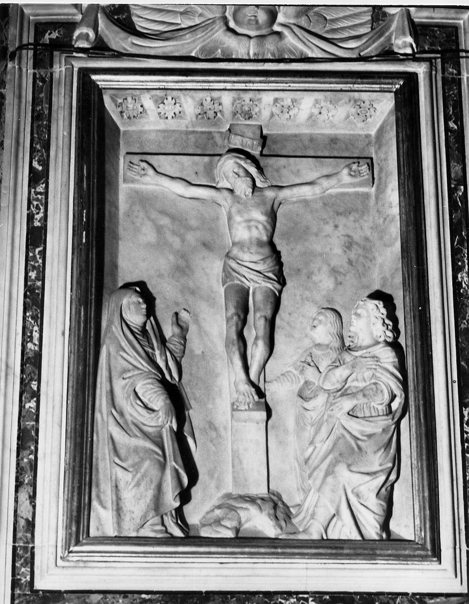 crocifissione (rilievo, opera isolata) - bottega italiana (secc. XVII/ XVIII)