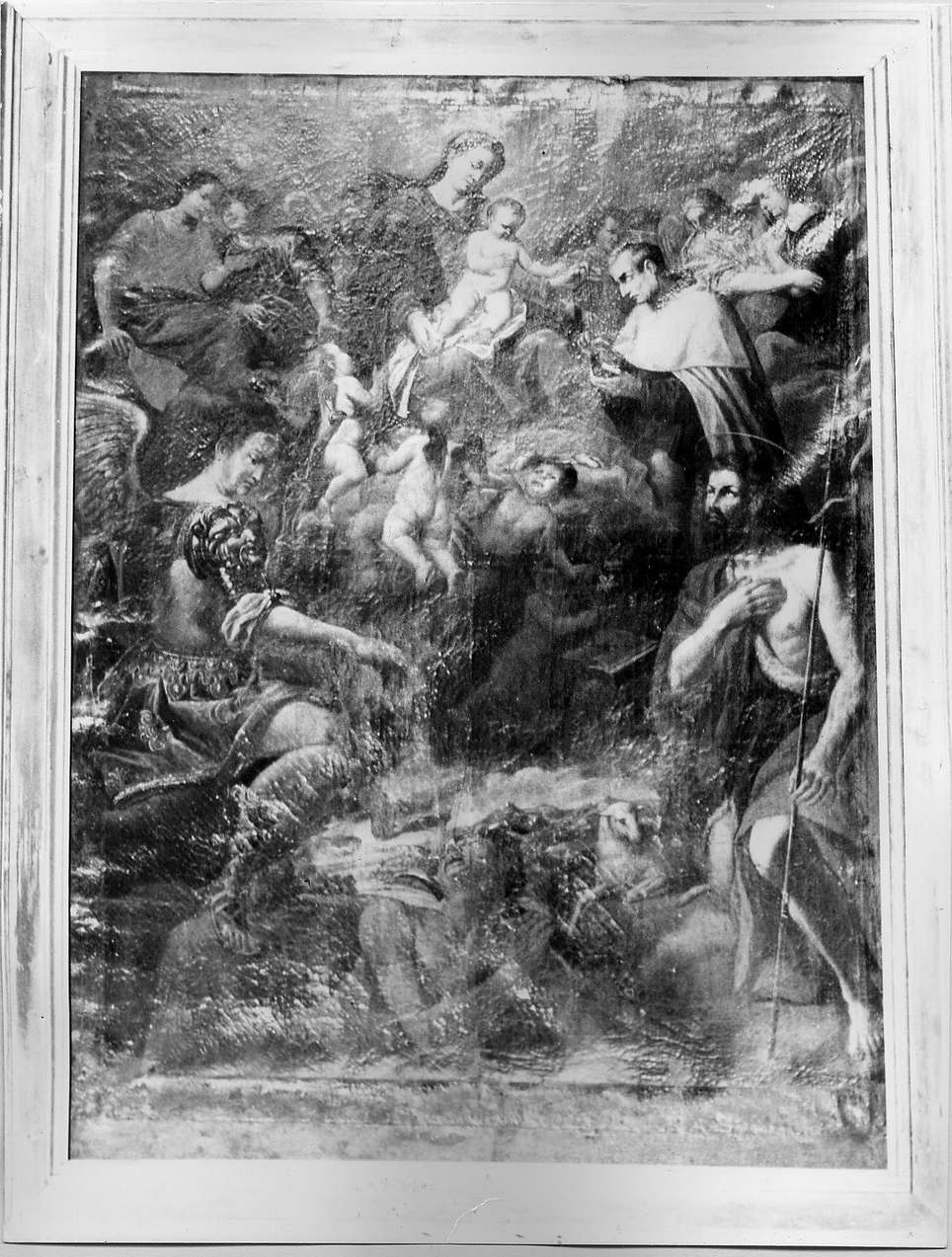 Madonna con Bambino e Santi (dipinto, opera isolata) - ambito ligure (secc. XVII/ XVIII)