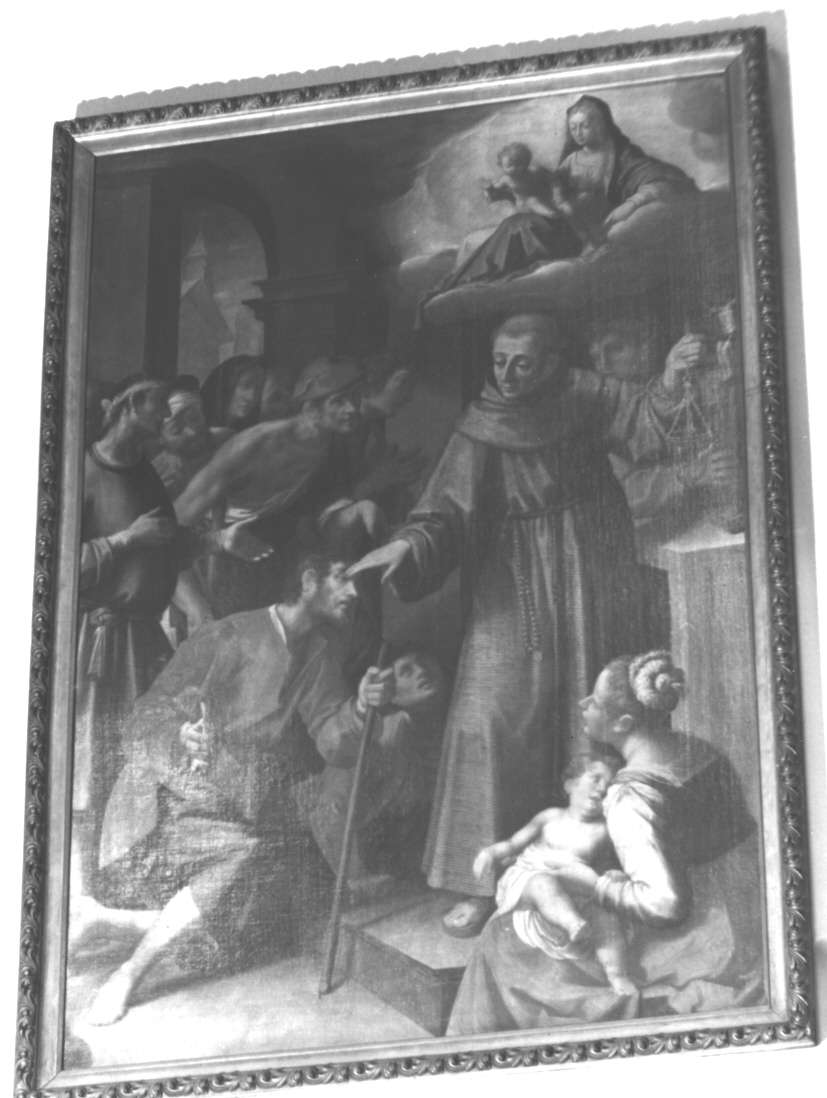 San Diego d'Alcalà guarisce un cieco (dipinto, opera isolata) di Lomi Aurelio (sec. XVII)