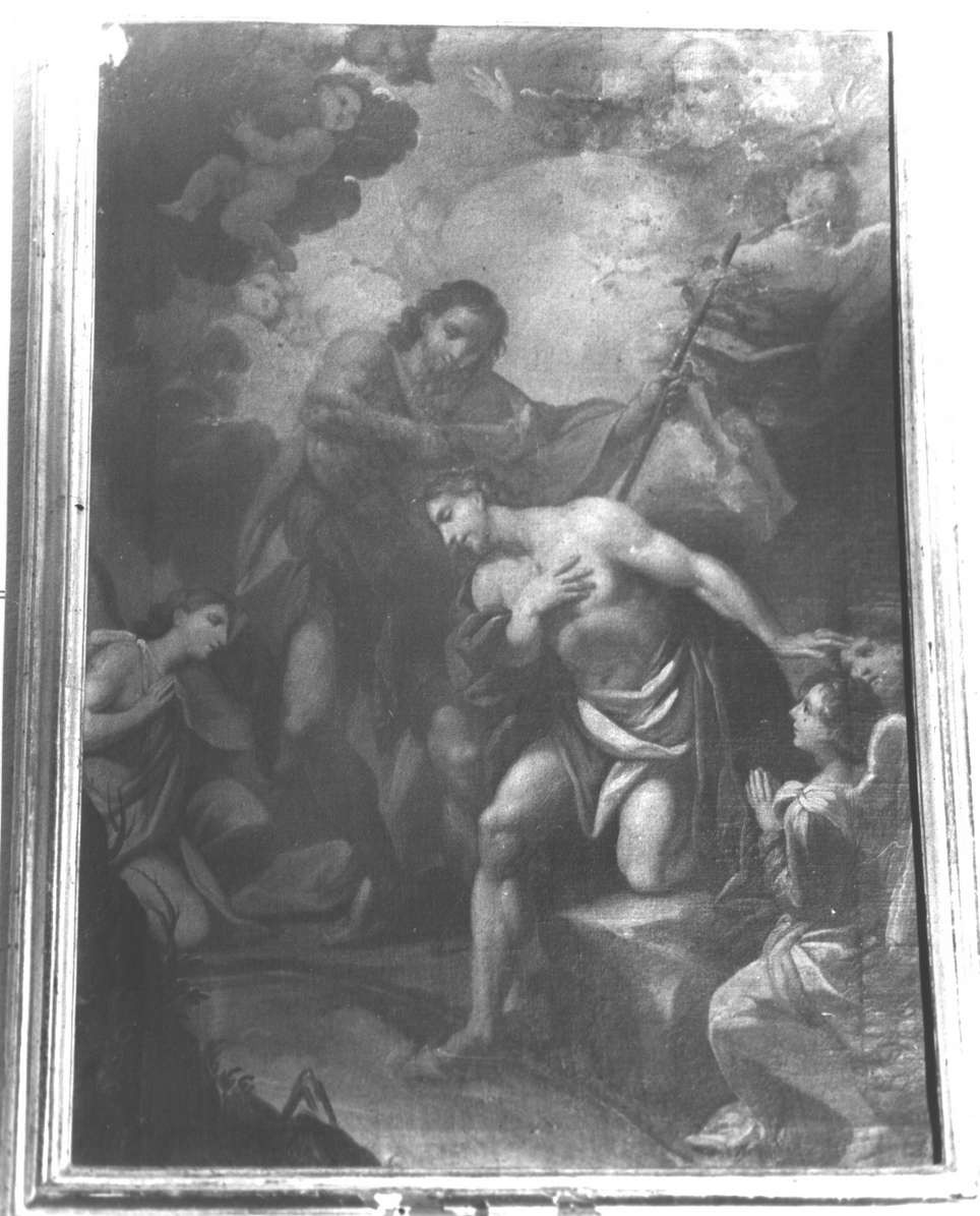 battesimo di Cristo (dipinto, opera isolata) - ambito italiano (sec. XVIII)