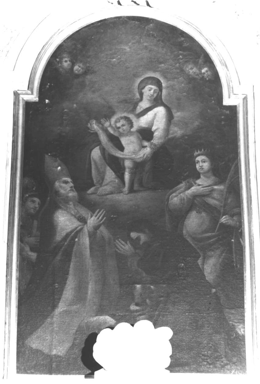 Madonna con Bambino e Santi (dipinto, opera isolata) - ambito italiano (sec. XVIII)