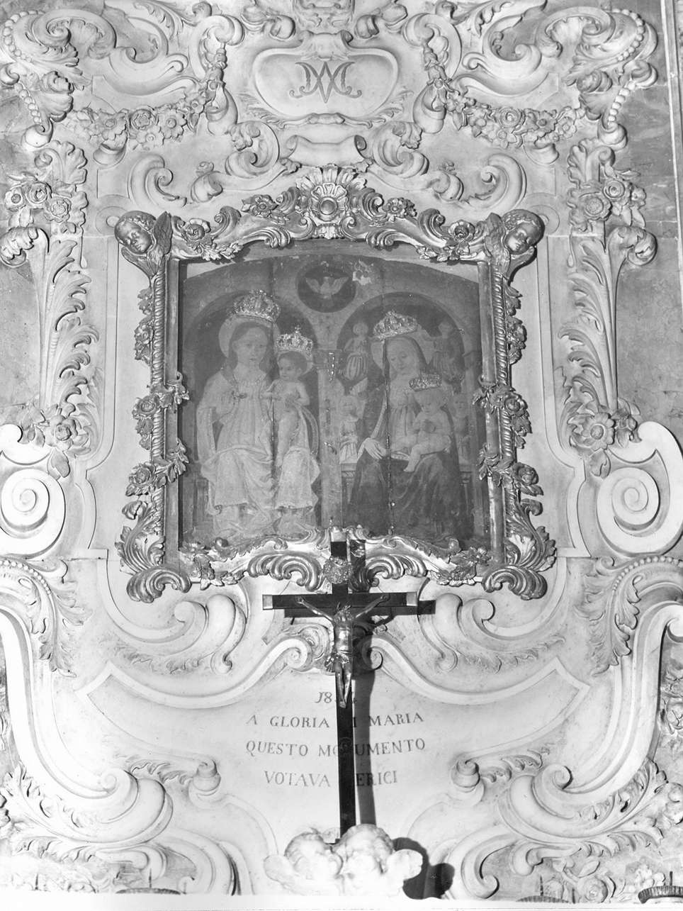 Madonna di Maralunga, Madonna con Bambino in trono tra angeli (dipinto, opera isolata) - ambito italiano (sec. XV)