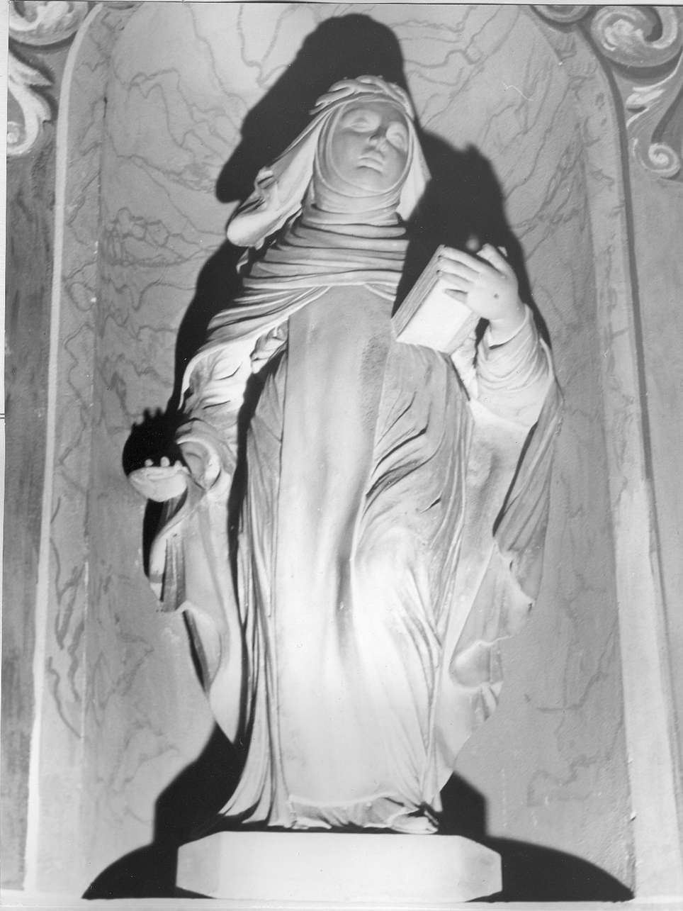 Santa Brigida di Svezia (?) (statua, opera isolata) - bottega italiana (sec. XVIII)