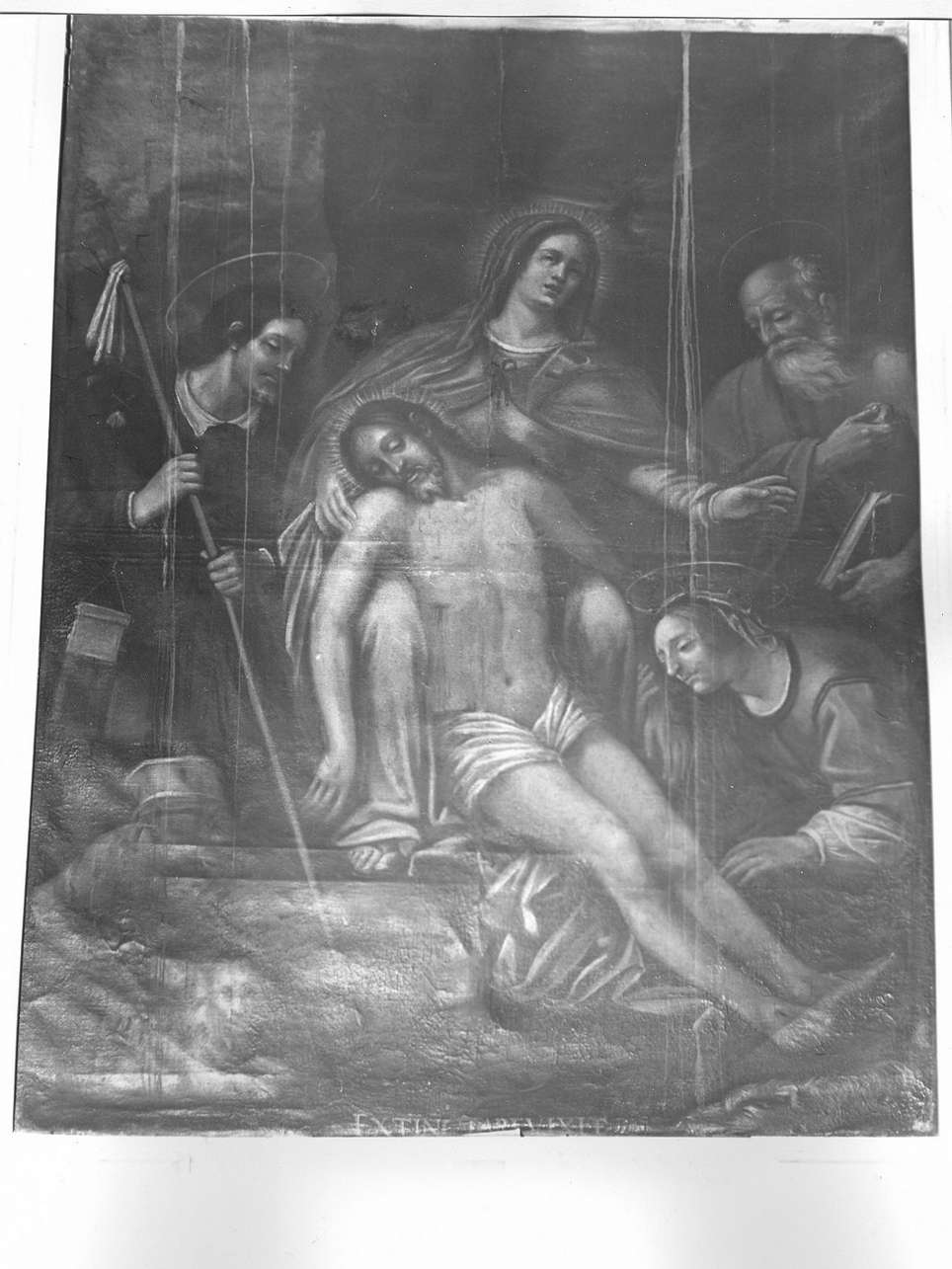 Pietà con Santi (dipinto, opera isolata) - ambito italiano (prima metà sec. XVII)