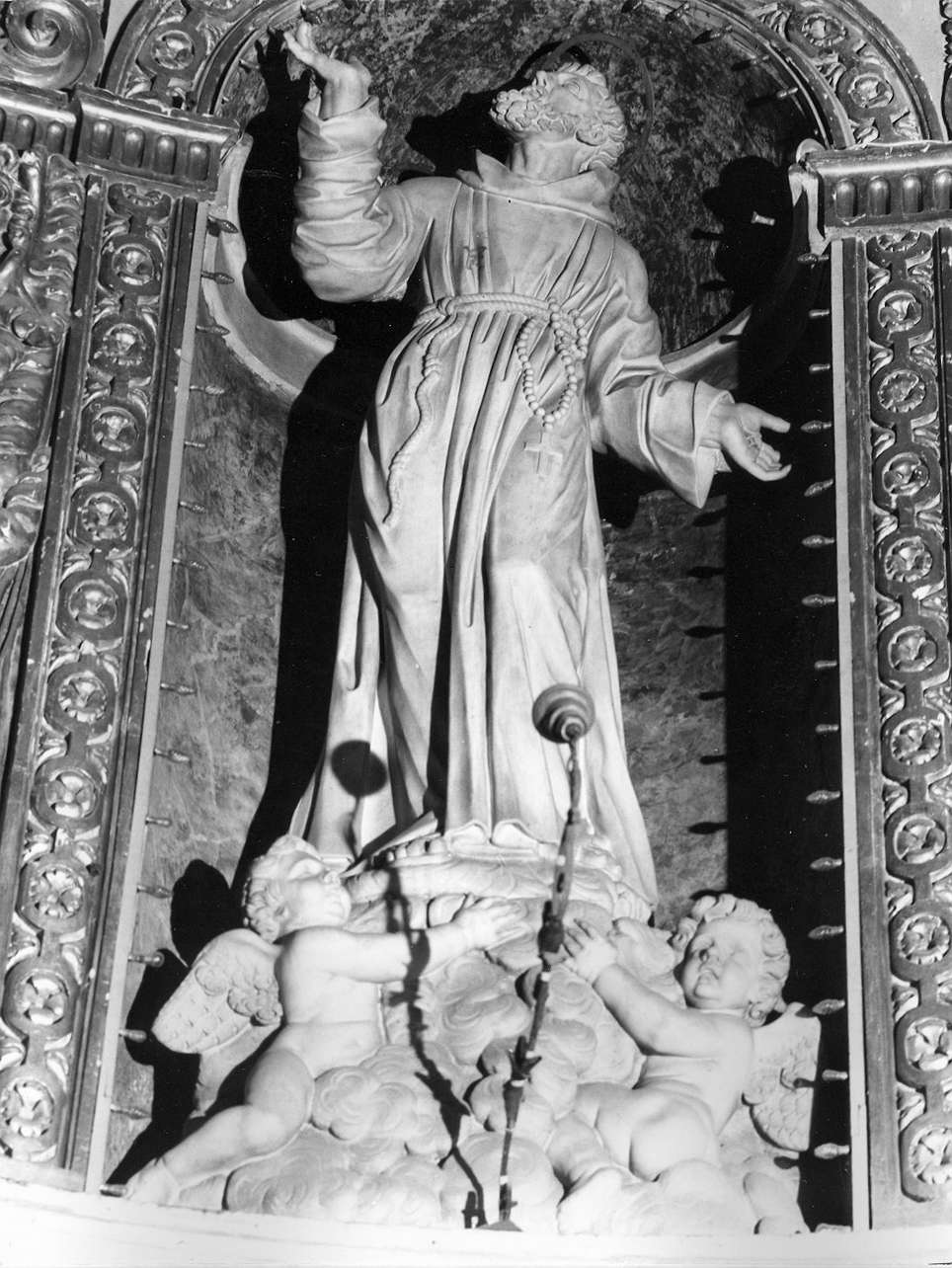 San Francesco d'Assisi (statua, opera isolata) - bottega italiana (sec. XVIII)
