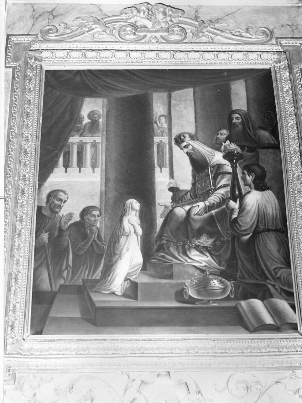 presentazione di Maria Vergine al tempio (dipinto, opera isolata) - ambito italiano (secc. XVIII/ XIX)