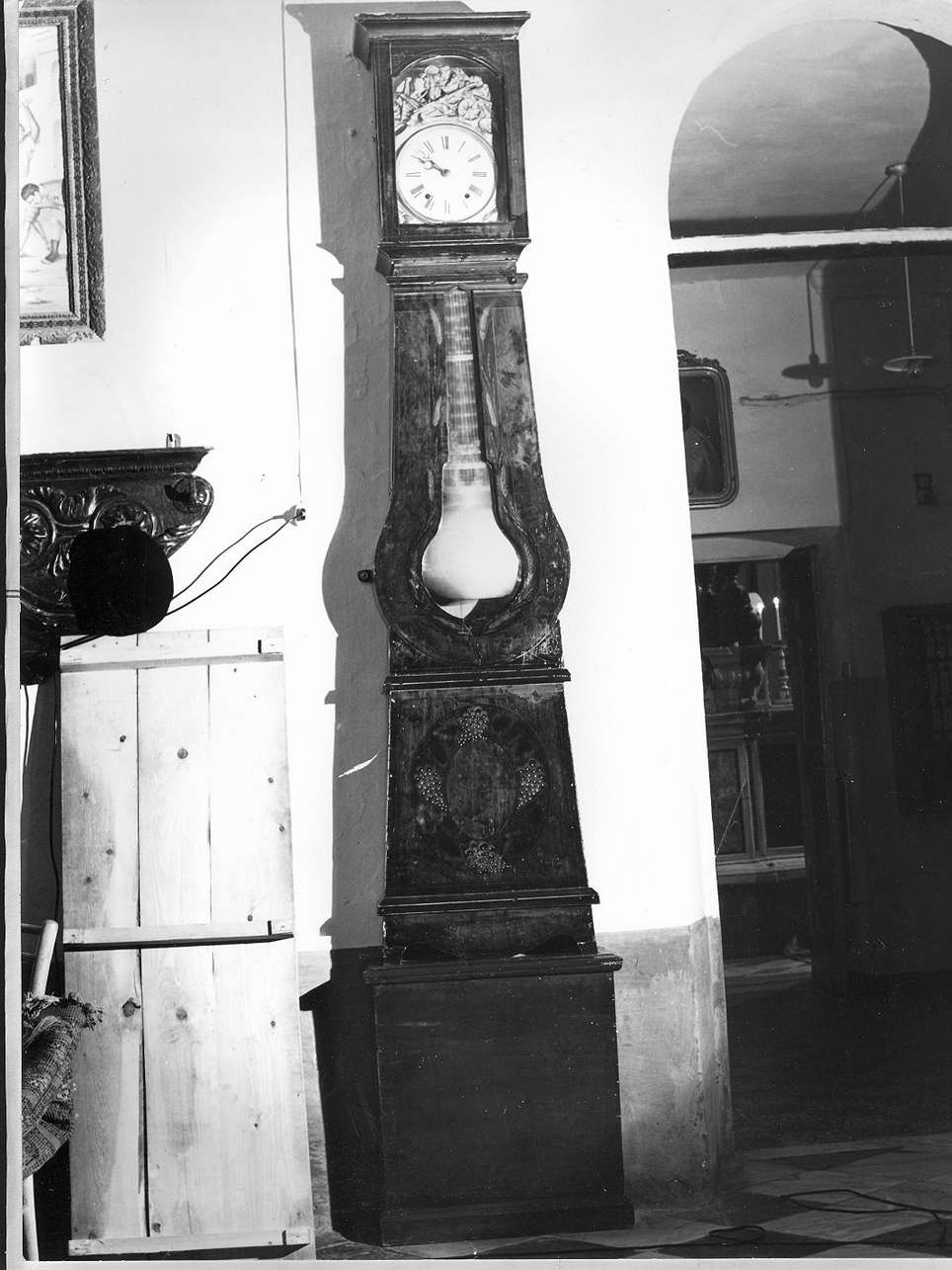 pendola da parete, opera isolata - bottega italiana (seconda metà sec. XVIII)