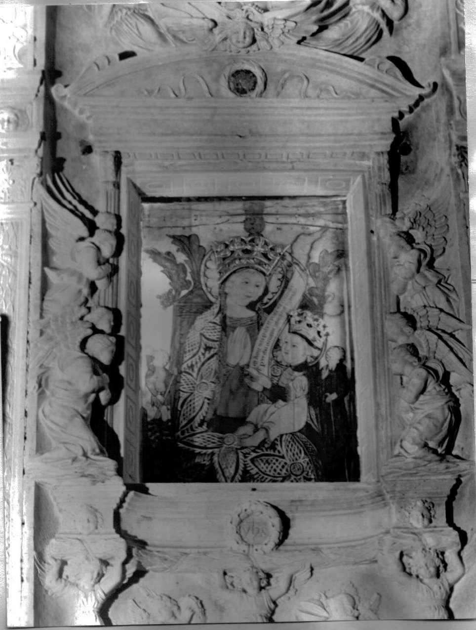 Madonna Bianca, Madonna con Bambino (dipinto, opera isolata) - ambito padano (sec. XIV)