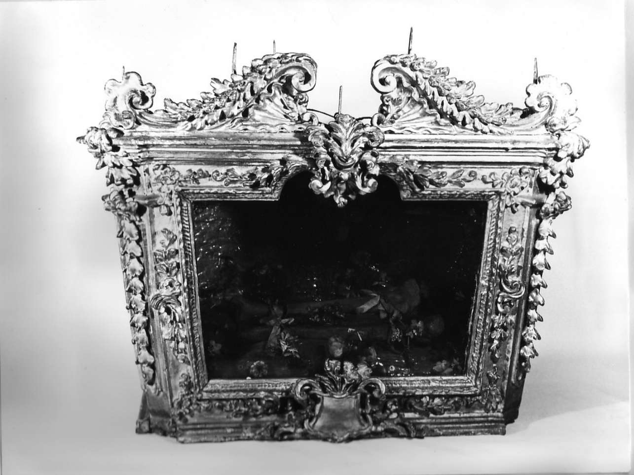 reliquiario a teca - a urna, opera isolata - bottega italiana (secc. XVII/ XVIII)