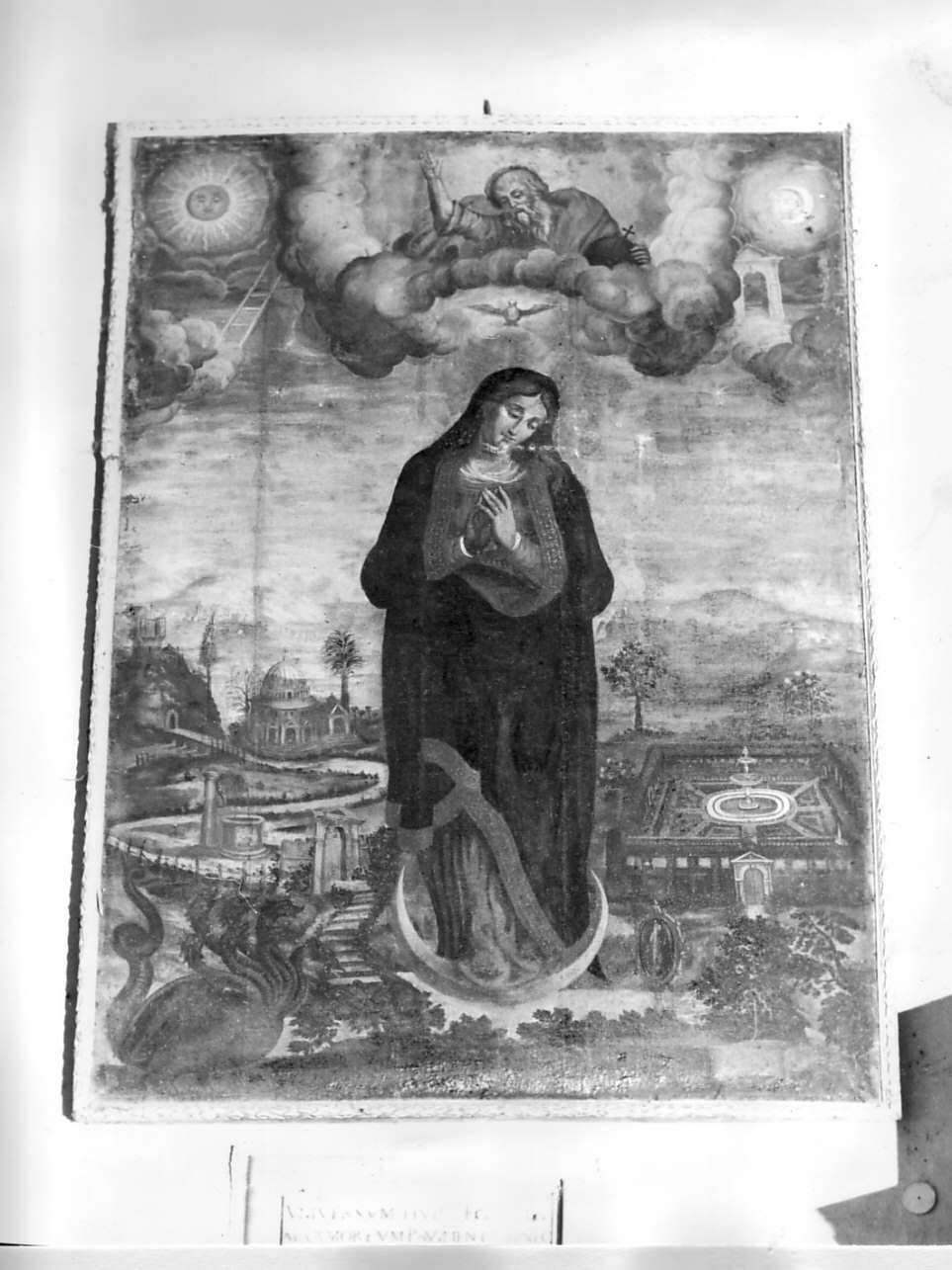 Madonna Immacolata (dipinto, opera isolata) - ambito italiano (secc. XVII/ XVIII)