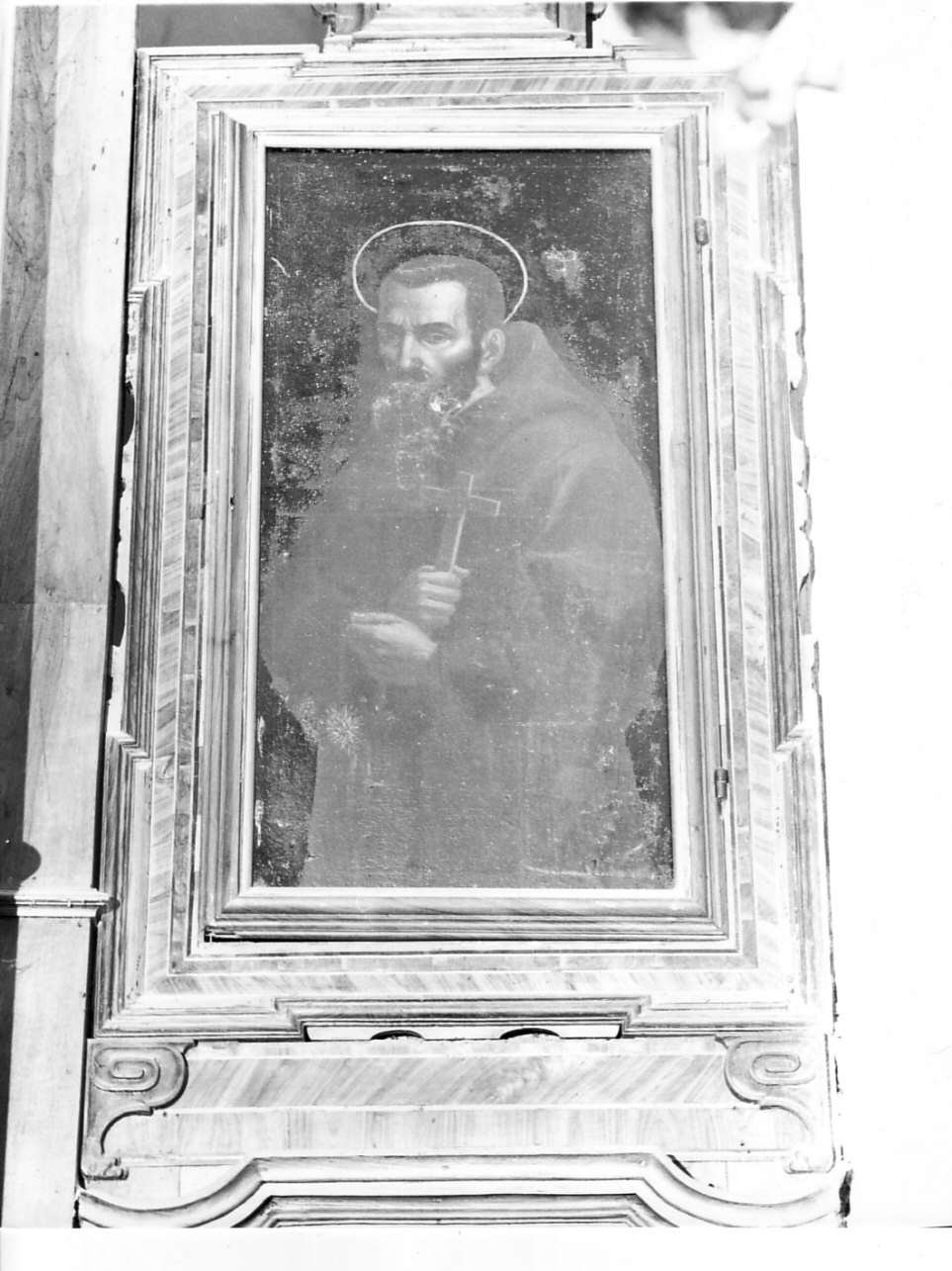 Santo francescano (dipinto, elemento d'insieme) - ambito italiano (sec. XVII)