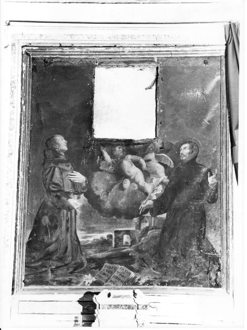 Sant'Antonio e Sant'Ignazio di Loyola (dipinto, opera isolata) - ambito ligure (sec. XVII)