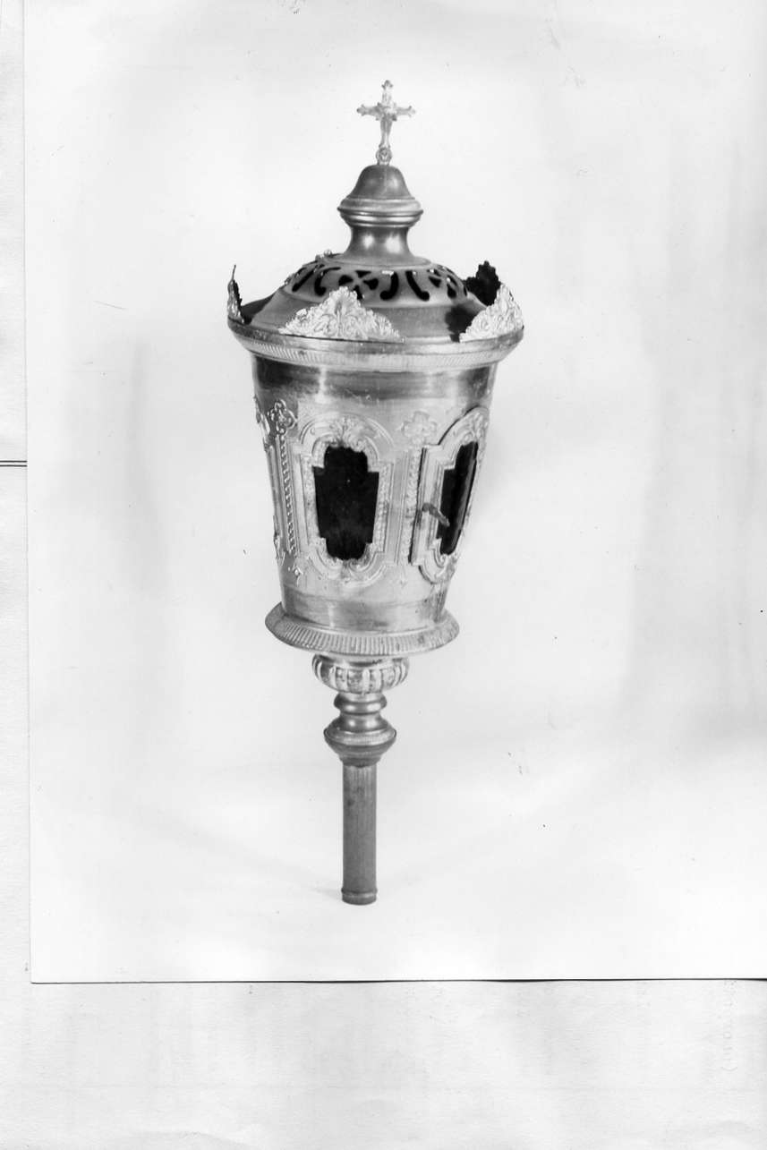 lanterna processionale, opera isolata - bottega italiana (secc. XVIII/ XIX)