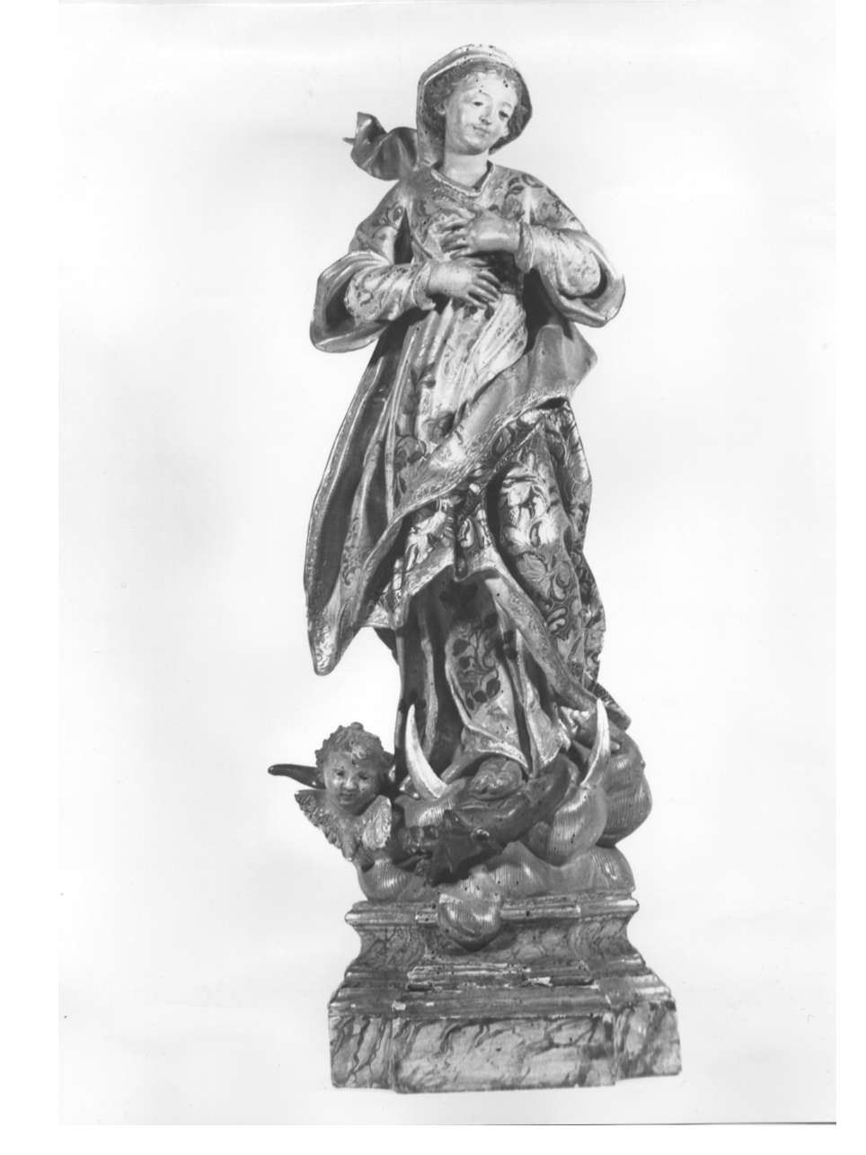 Immacolata Concezione (statua, opera isolata) di Maragliano Anton Maria (scuola) (sec. XVIII)
