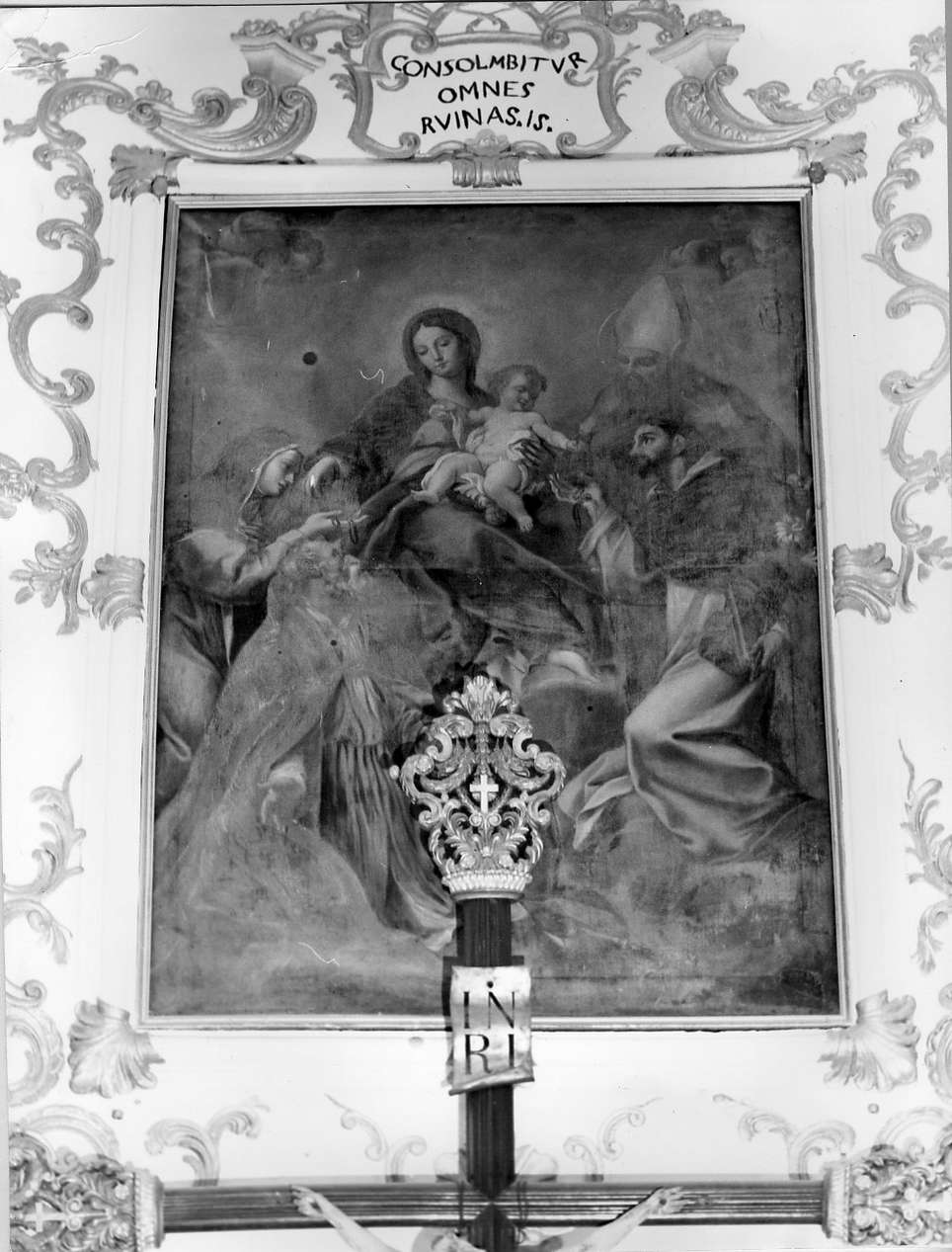 Madonna con Bambino e Santi (dipinto, opera isolata) - ambito italiano (sec. XVIII)